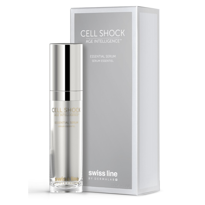 Huyết thanh vi sinh nuôi dưỡng và tái tạo làn da đột phá Swissline cell shock age intelligence essential serum